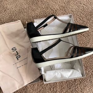 SJP Meteor Black Flats